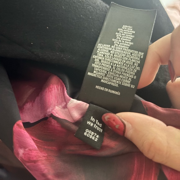 Ted Baker Wool Wrap Coat short - Picture 5 of 8